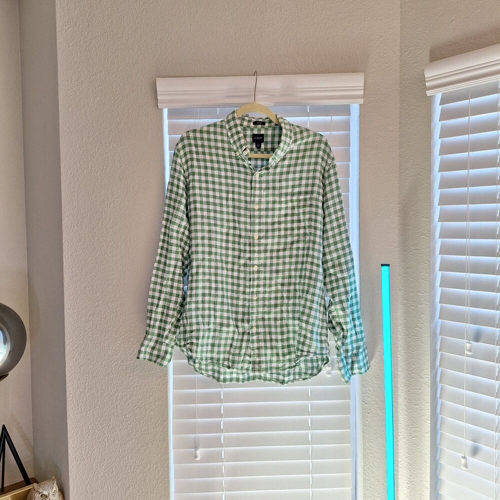 J. Crew Size L Button Up Long Sleeve Slim Shirt